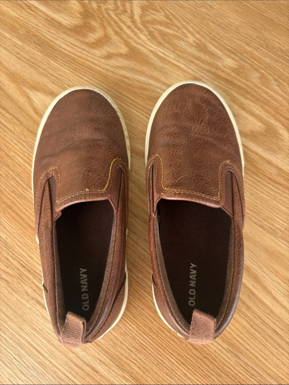 Old Navy Brown Slip-On Kids Dress Shoes